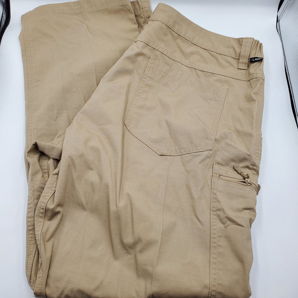 LAPG Core Stealth Cargo Pants Khaki Mens 42x30 Ripstop Tactical CSCP3001